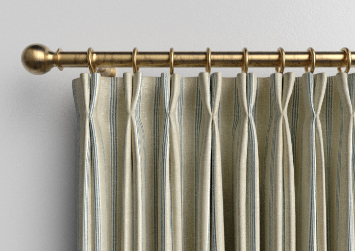 Emily Bond George Stripe, Indigo - Made to Measure Curtains - Image 10